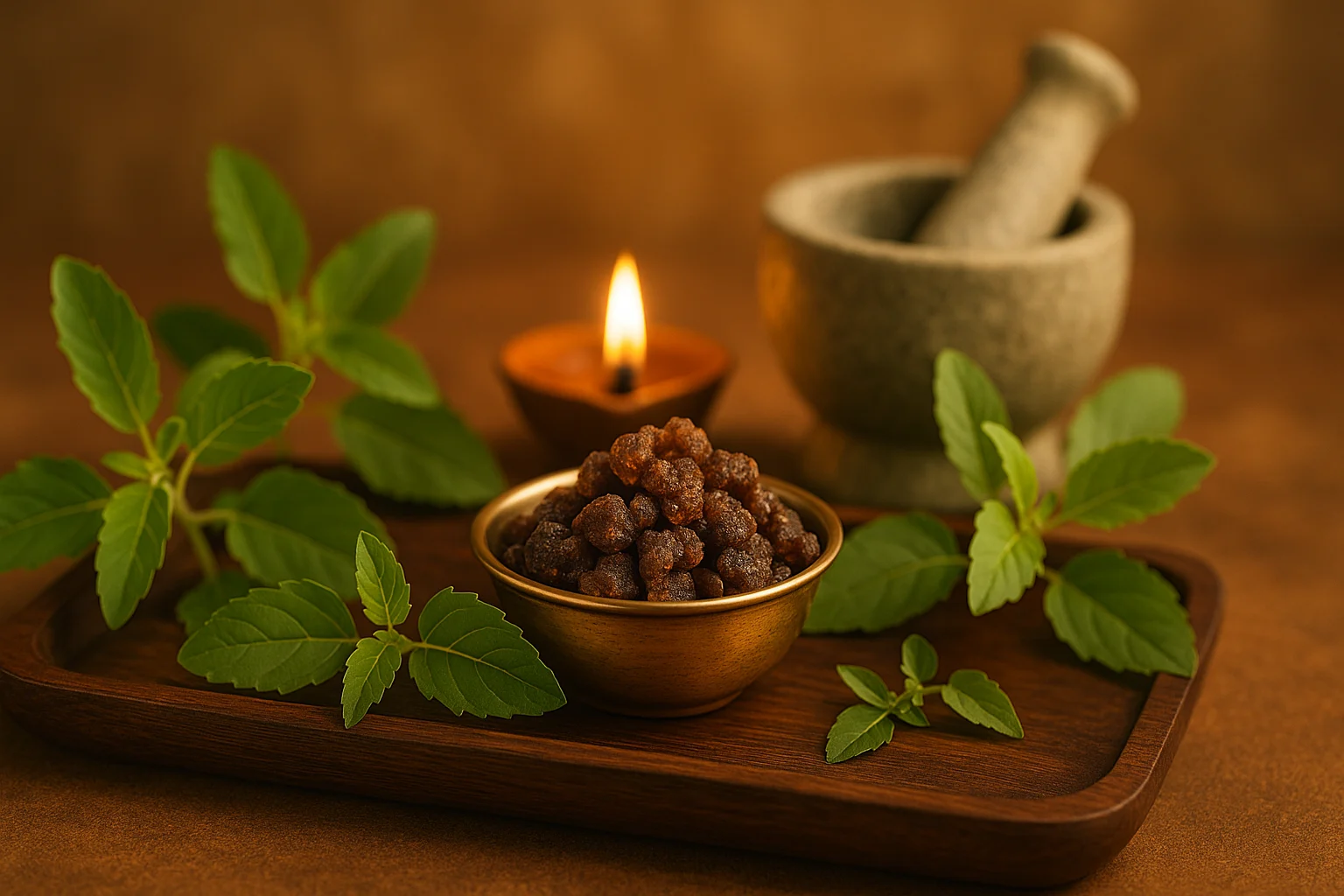 guggul resin in Ayurvedic medicine
