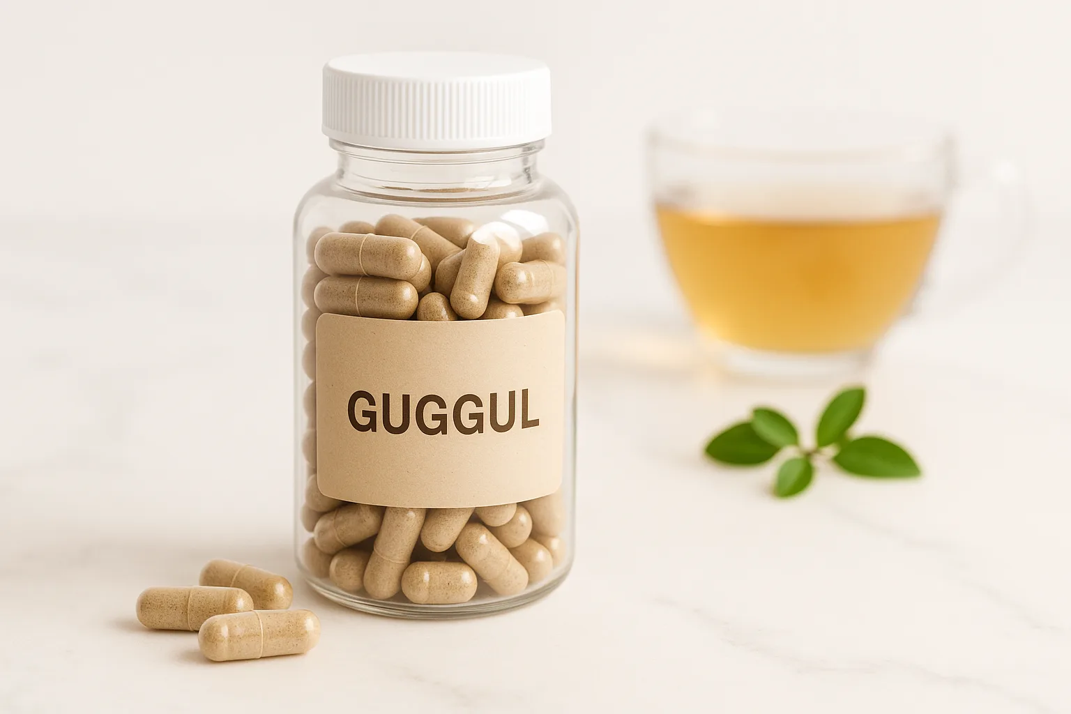 guggul supplement capsules for wellness