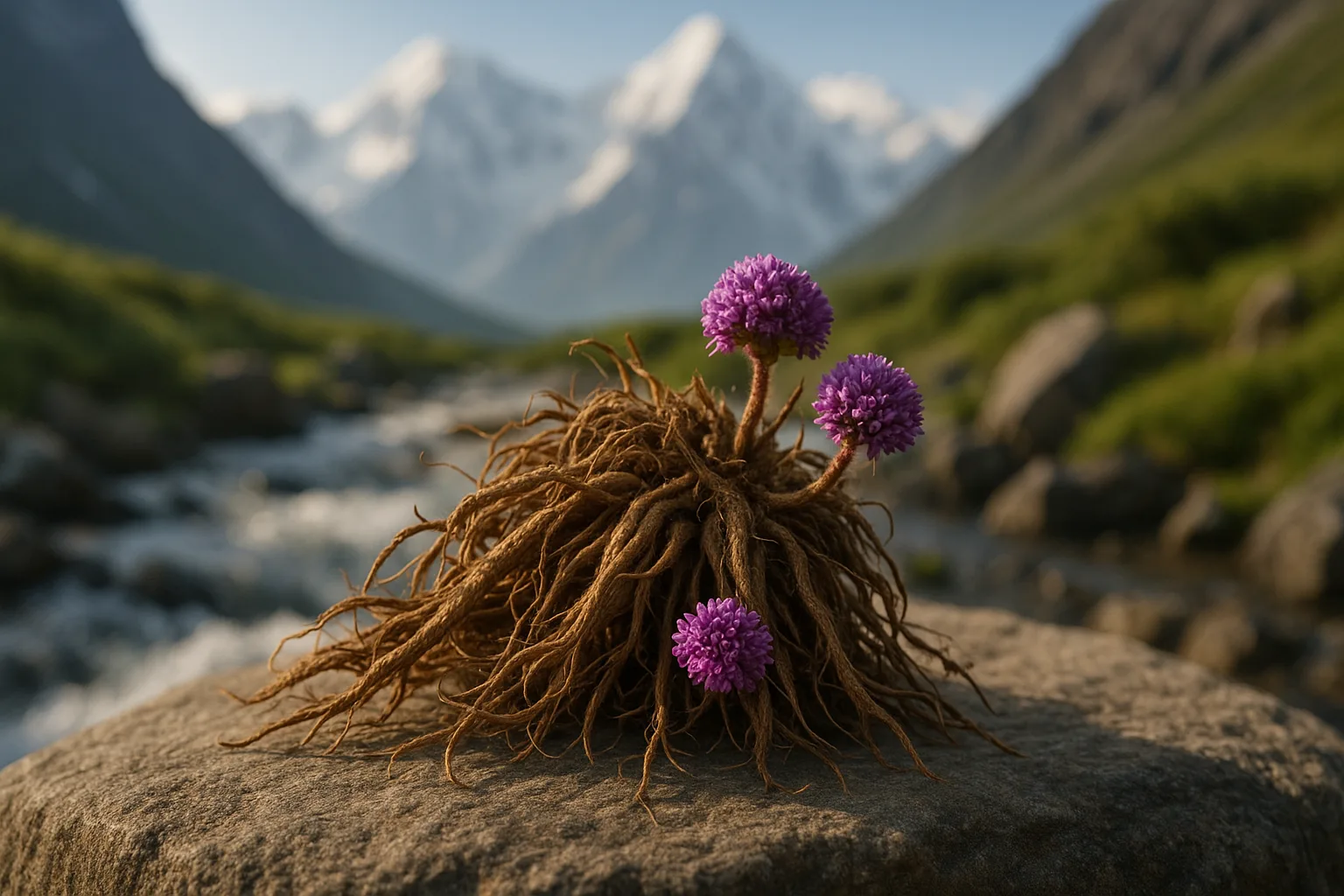 jatamansi root in Himalayan setting