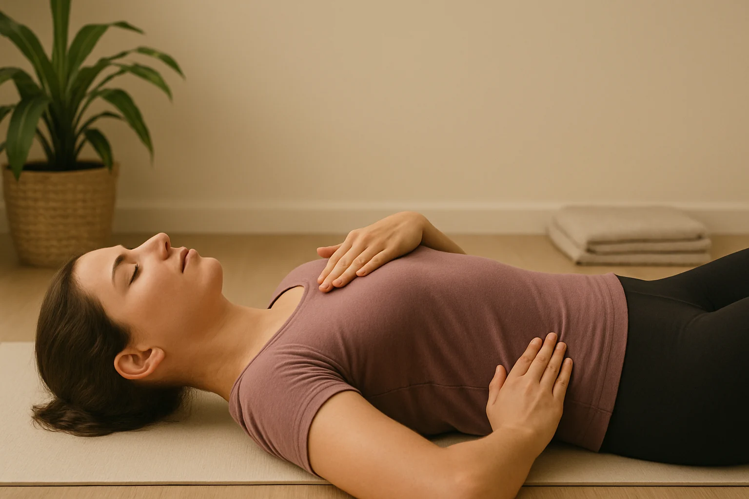 Beginner breathwork anxiety extended exhale practice