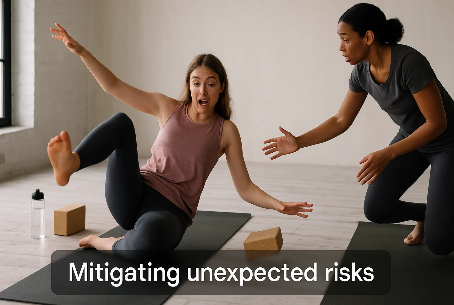 Yoga class risks requiring insurance protection