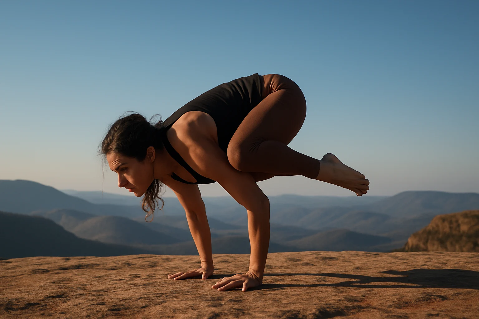 Advanced poses in yoga training