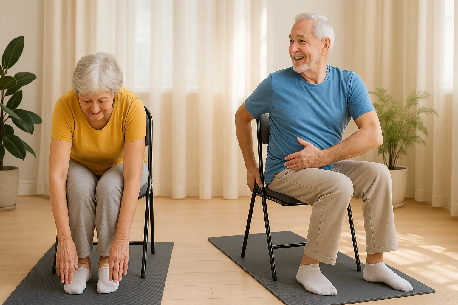 Personalized yoga routine for seniors