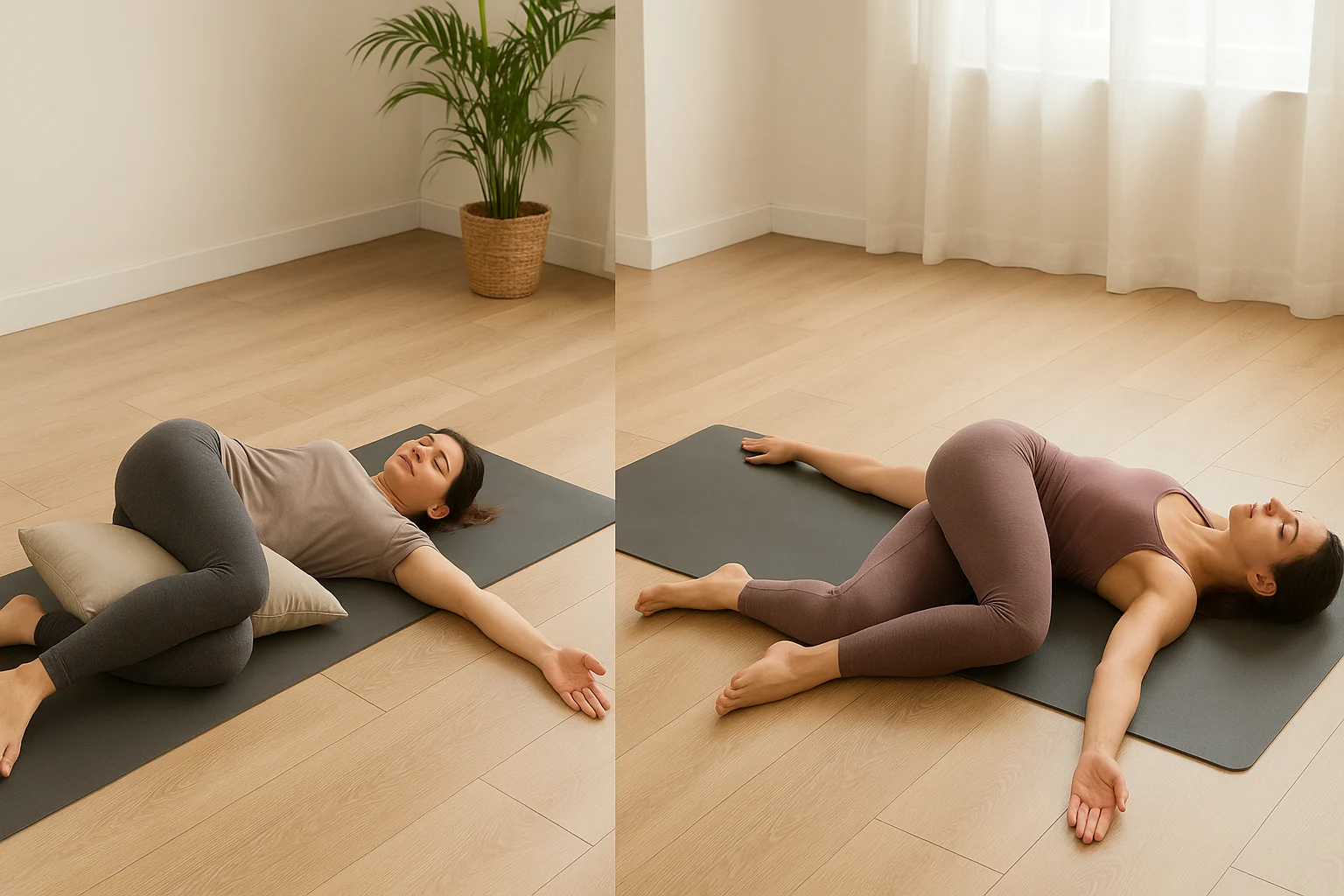 Modifications for Supine Spinal Twist