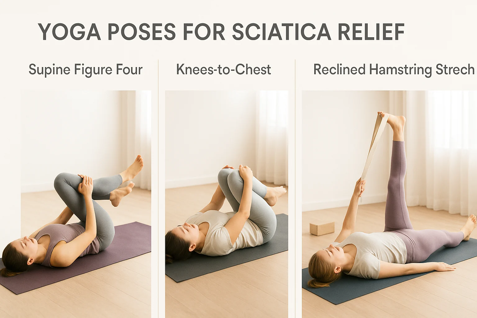 Gentle yoga poses for sciatica relief