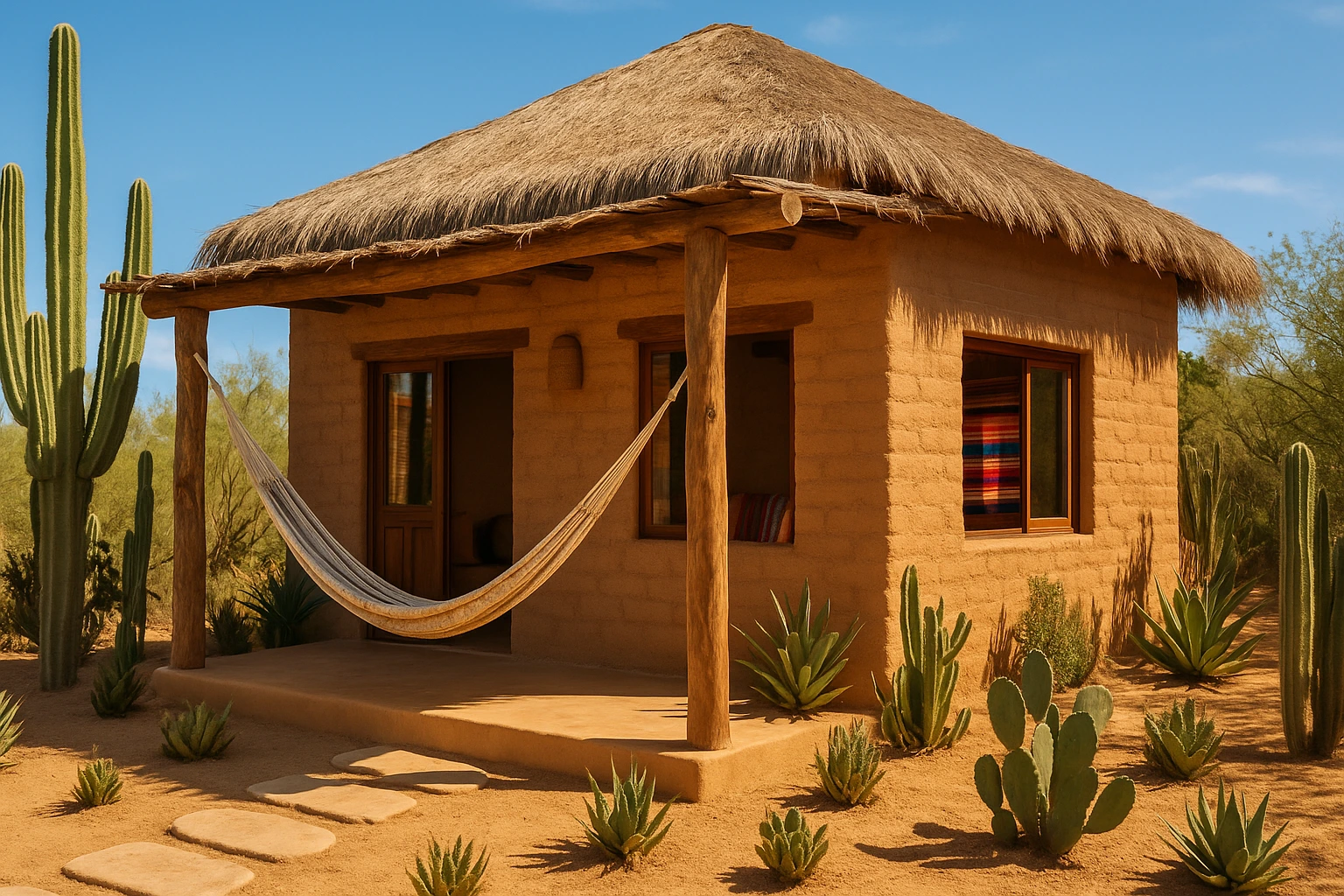 Eco-chic accommodation at a Todos Santos yoga retreat