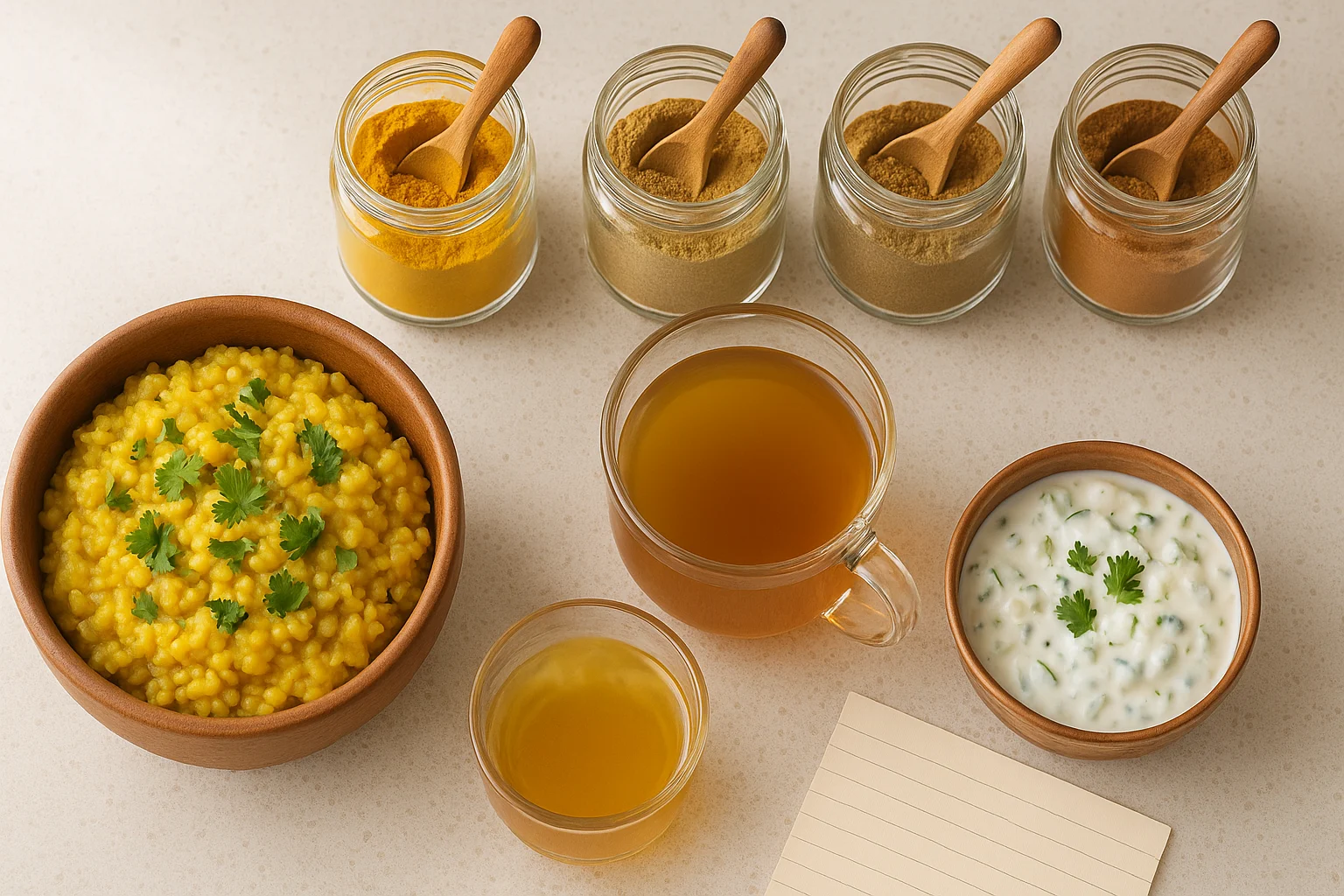 Dosha-friendly ayurvedic recipes with kitchari and warming spices