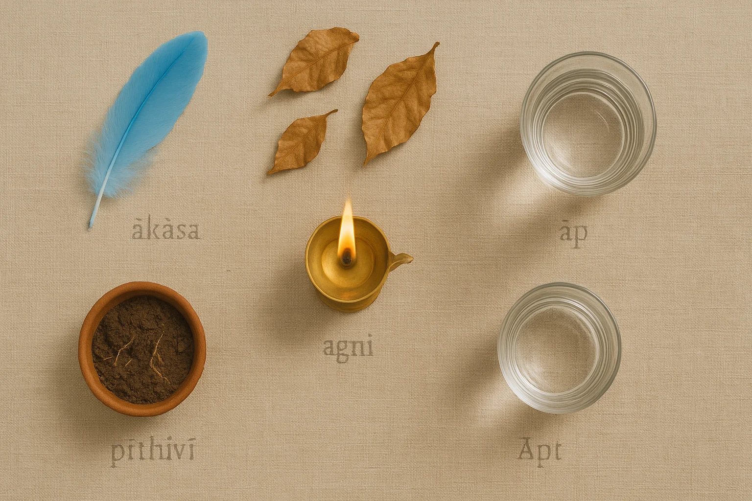 Five Ayurvedic elements for holistic health and balance
