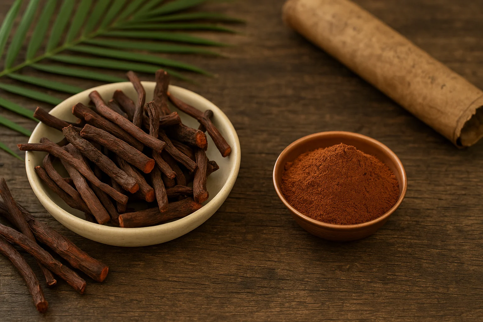 Manjistha root used in Ayurveda