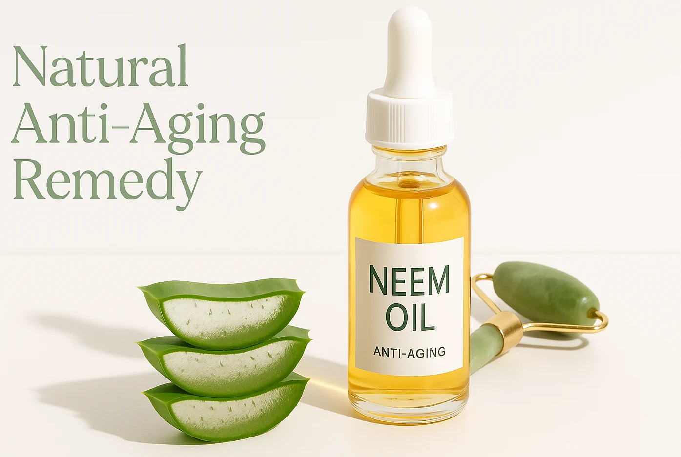 Neem oil serum for anti-aging skincare