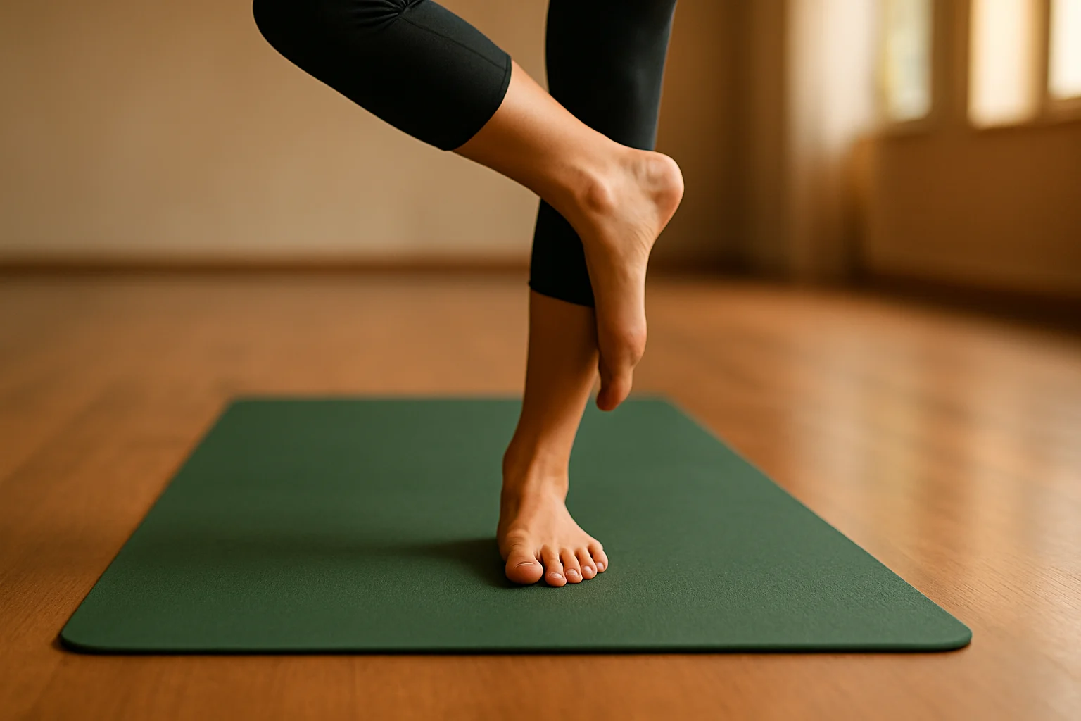 Natural rubber yoga mat for sensitive skin