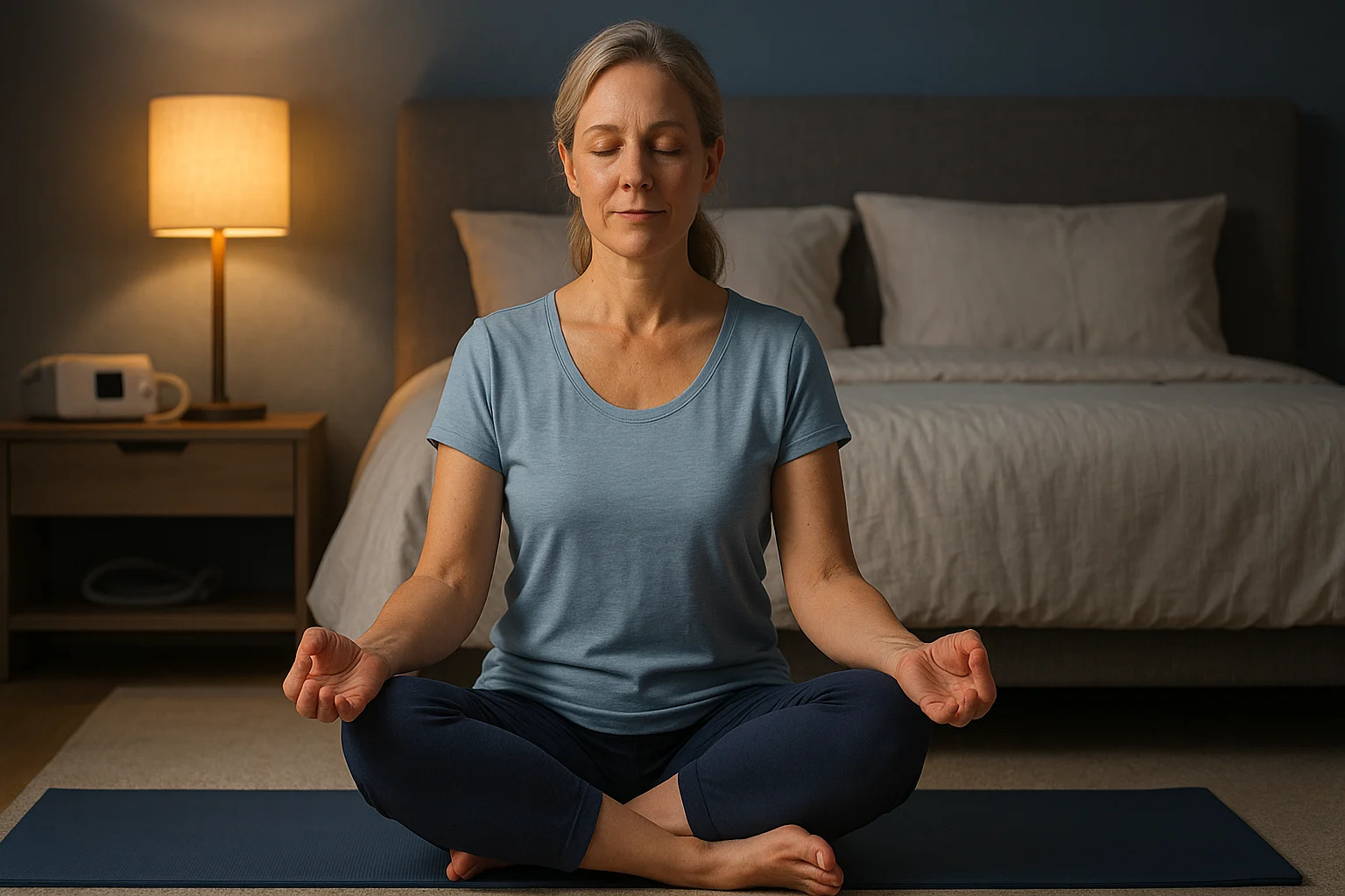 Sleep apnea yoga