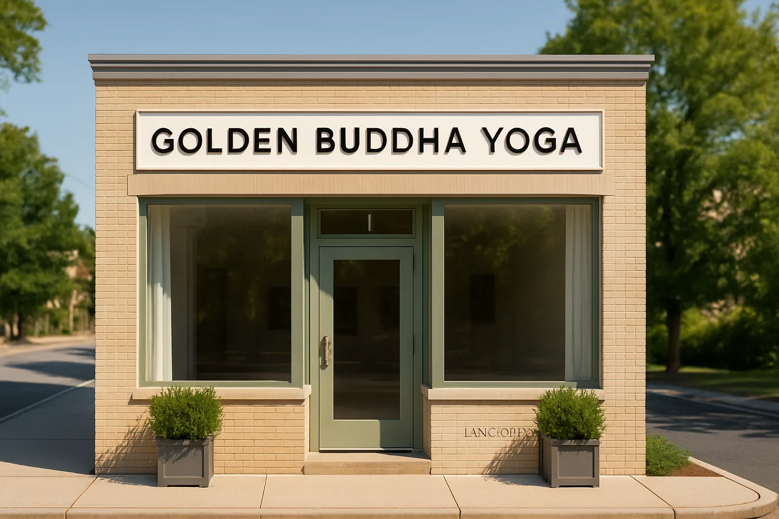 Golden Buddha Yoga Bryn Mawr studio exterior on Lancaster Avenue